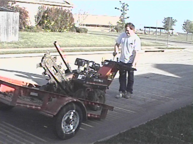 Unloading the Ditch Witch Model 1030